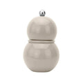 12cm Cappuccino Beige Chubbie Bobbin Salt/Pepper Mill, Small Table Size, by Addison Ross