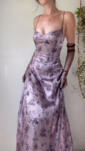 2026 Sheath Lace Prom Dresses Lilac Full Length Formal Dress