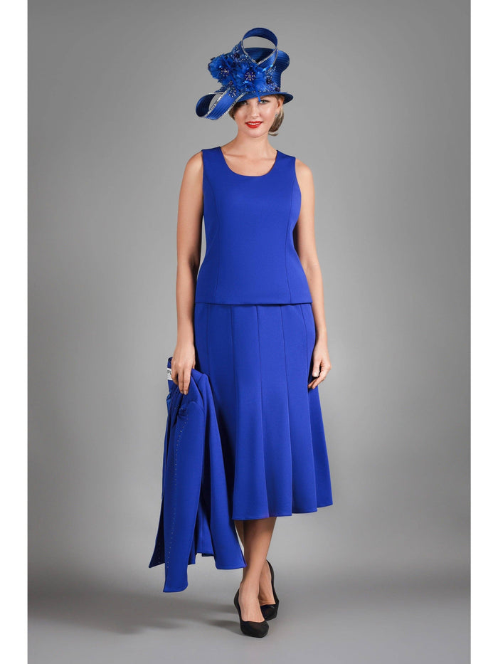 3pc Scuba Flare Skt Suit w/ Stones