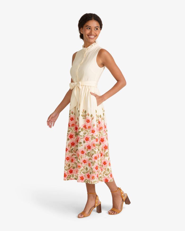Aria Sleeveless Dress in Wild Rose