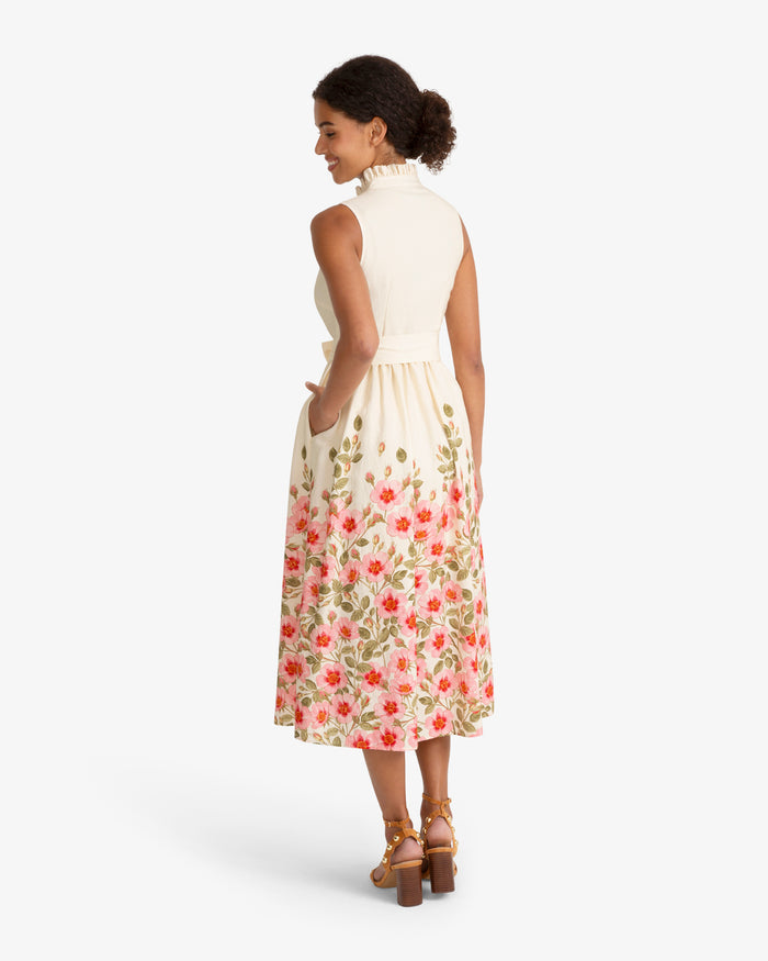 Aria Sleeveless Dress in Wild Rose