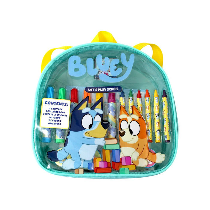 Artlings Bluey Let's Play Activity Backpack Art Set