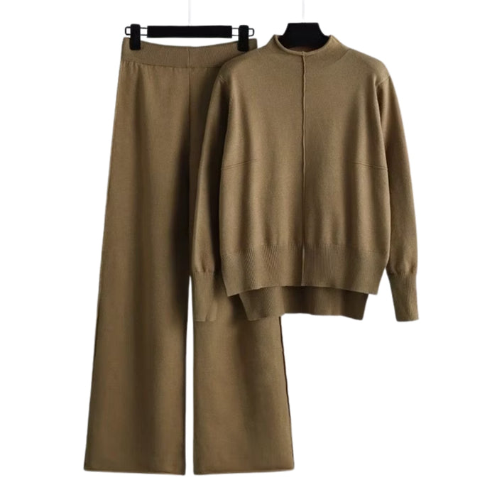 Artse MNL Knit High Neck Long Sleeves Pants Set