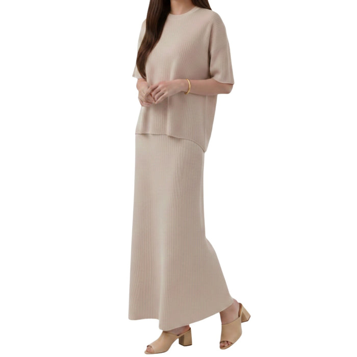 Artse MNL Shirt Loose Top and Skirt Set