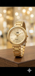 AS. Aura Gold – Elegant Slim-Profile Women’s Quartz Watch / Elegant Women's Watch - Ashoka Watch Company