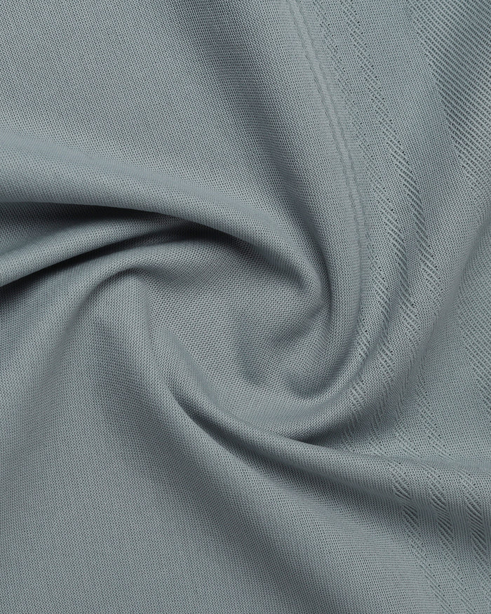 Ash Grey Textured Polo - Peek