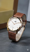Ashoka Amber Luxe – Rose Gold & Leather Edition / Designer Watches - Ashoka Watch Company