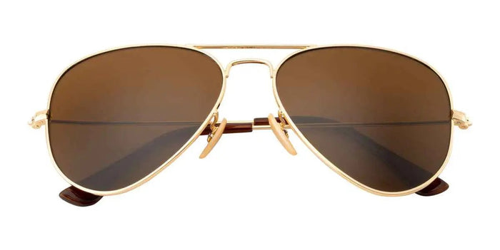 Ashoka Polarised Aviator Golden Brown Sunglasses - Ashoka Watch Company