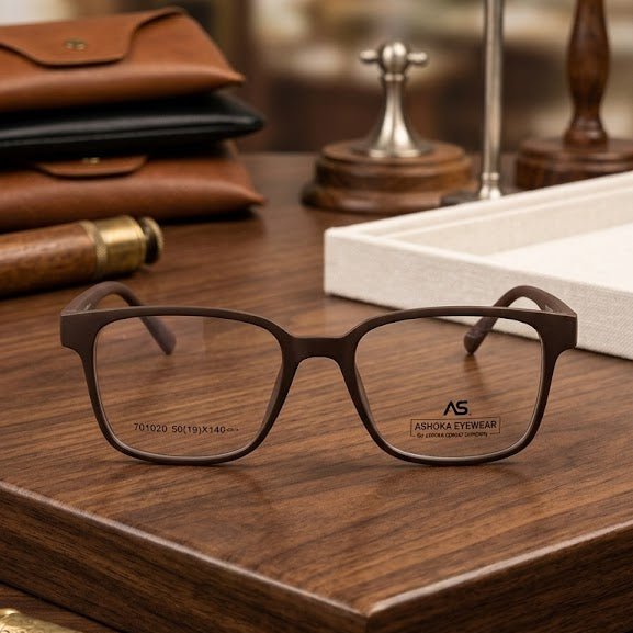 Ashoka Vista Brown Spectacle Frames for Men's : Modern Clarity Meets Timeless Design - Ashoka Watch Company