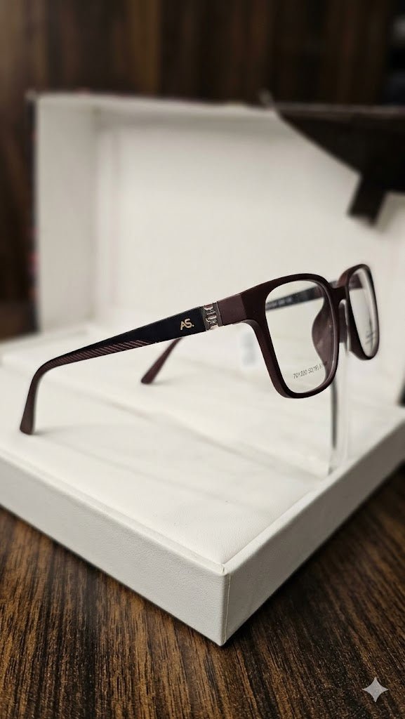 Ashoka Vista Brown Spectacle Frames for Men's : Modern Clarity Meets Timeless Design - Ashoka Watch Company