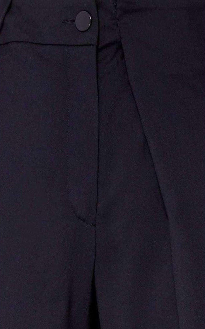 Anthony Vaccarello Asymmetric Black Pants - Shorts - Runway Catalog