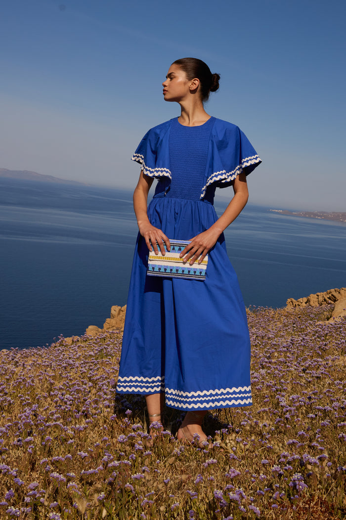 Ava Dress- Paros Cobalt
