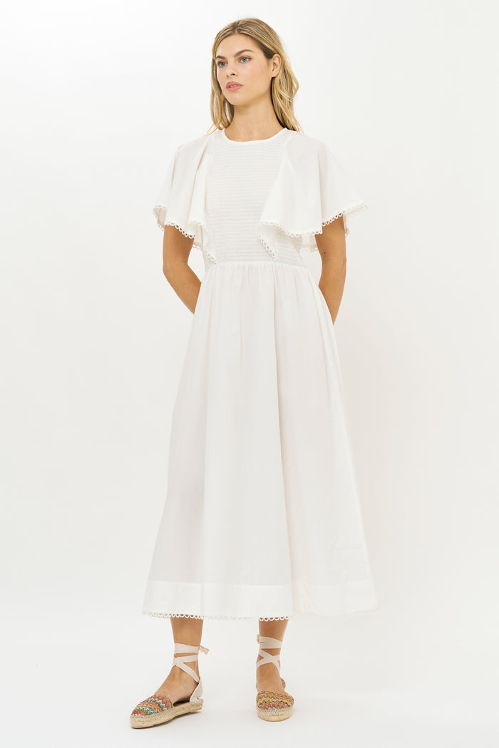 Ava Dress- Tisbury White