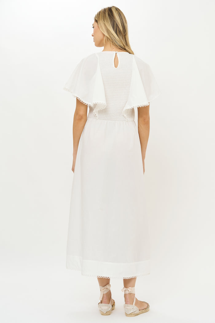 Ava Dress- Tisbury White