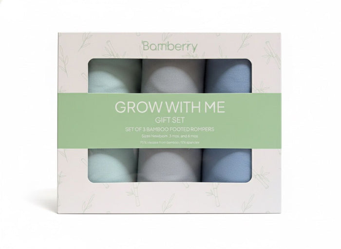 Bamberry Footed Romper Gift Set (3-Pc)