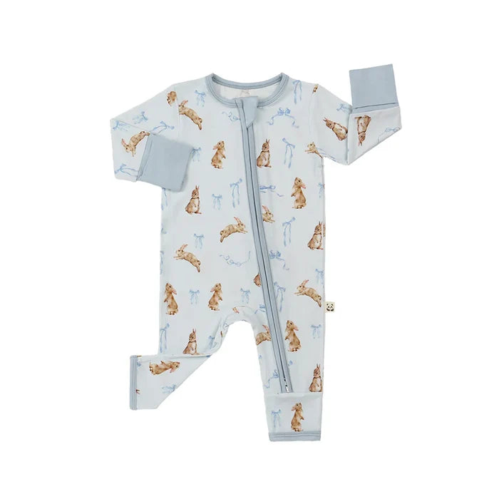 Bamberry Zippered Romper - Bunny Hop