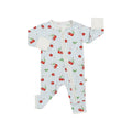 Bamberry Zippered Romper - Cherry & Matcha