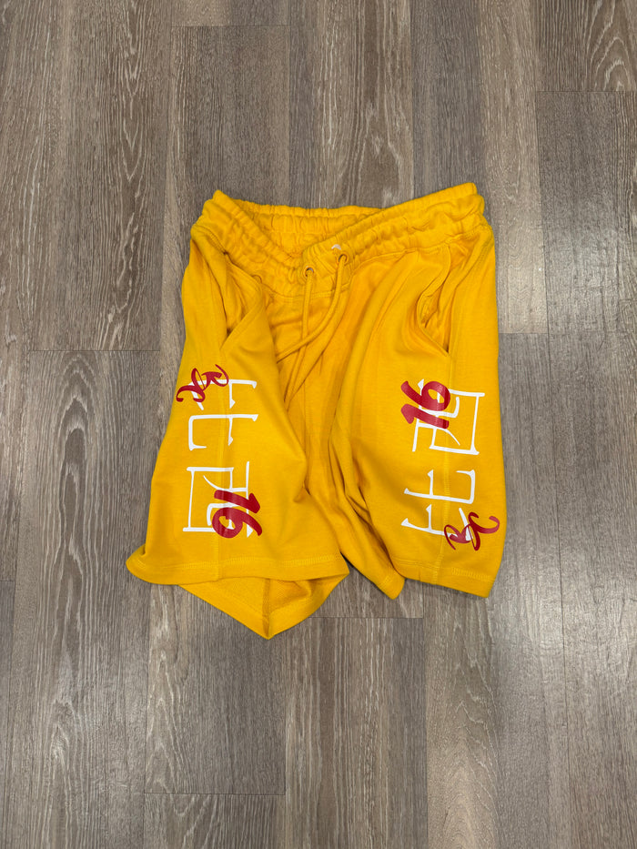 “BC16” Chinese Logo Shorts
