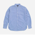 Beams Plus LONDON STRIPE POPLIN SHIRT - BLUE
