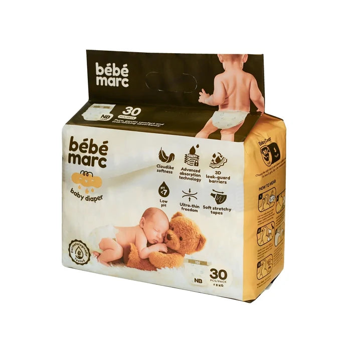 Bebemarc Super Soft & Ultra-Thin Baby Taped Diapers