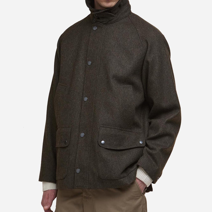 BEDALE WOOL JACKET - OLIVE