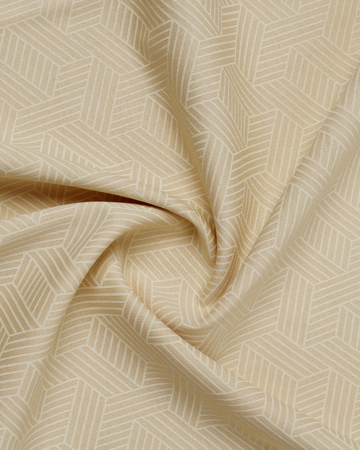 Beige Cream Printed Polo - Sign