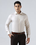 Beige Luxe Check Shirt - Guide