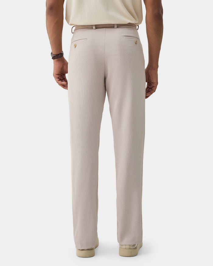 Beige TechPro Stripe Trouser - Martini