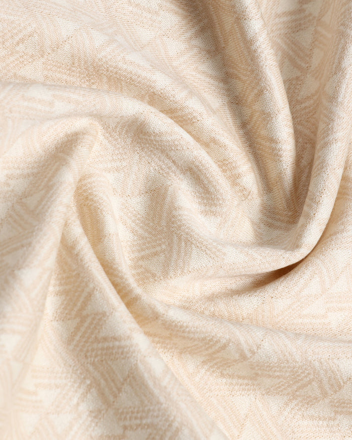 Beige Textured Polo - Sky