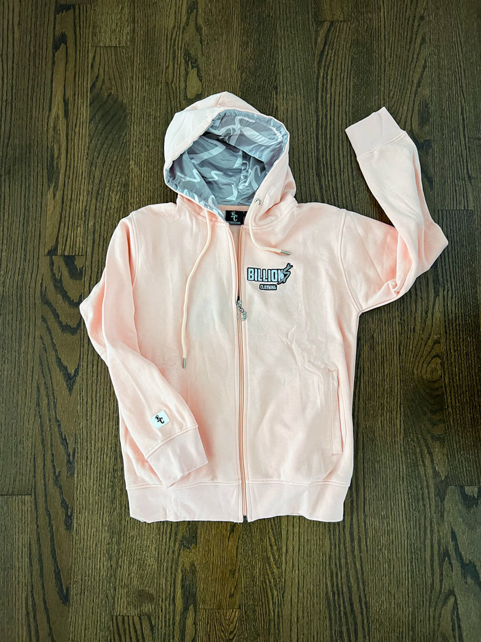 Billion$ Mauve Zip-Up Hoodie