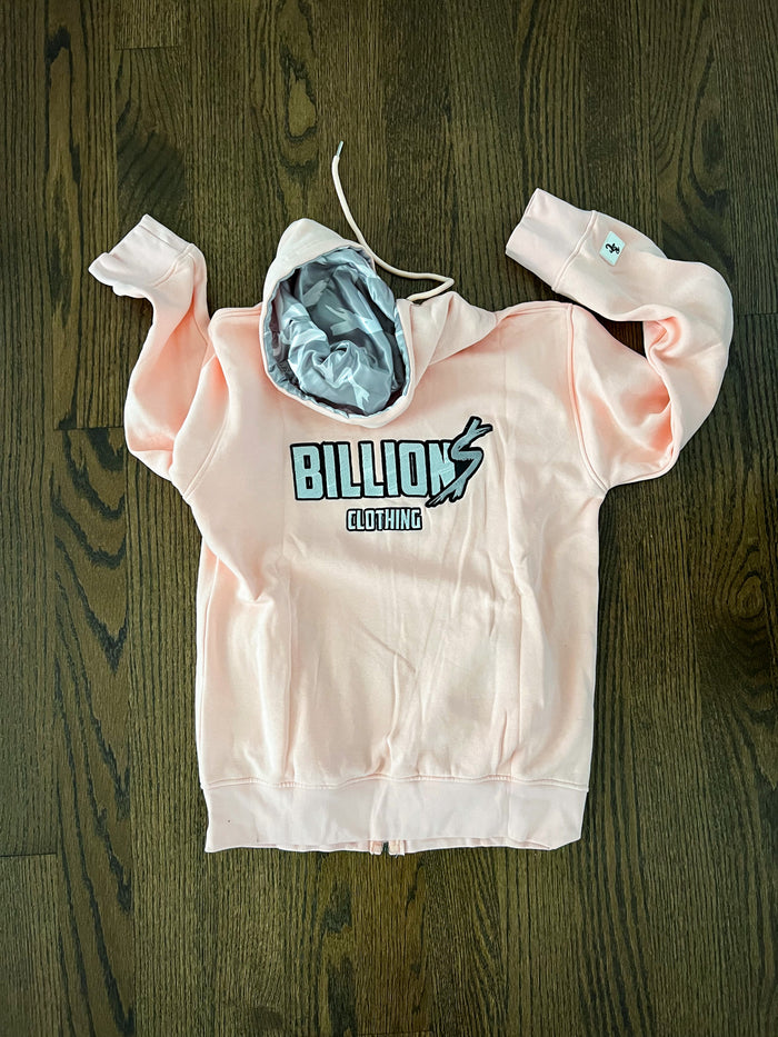 Billion$ Mauve Zip-Up Hoodie