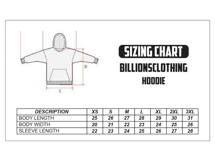 Billion$ Pullover Hoodie (Black/White/Red)