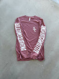 “Billionsclothing” Long Sleeve Tee (Mauve/White)