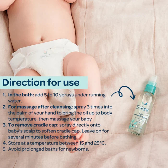 Biolane Sweet Almond Oil Spray 75ml