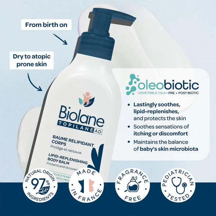 Biolane Topilane AD Lipid-Replenishing Balm 350ml
