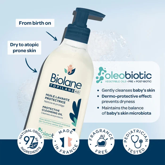 Biolane Topilane AD Protective Cleansing Oil 350ml