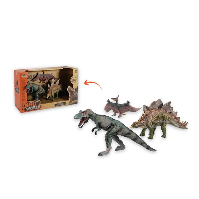 Bioplastic Dino World 3-Pc Set