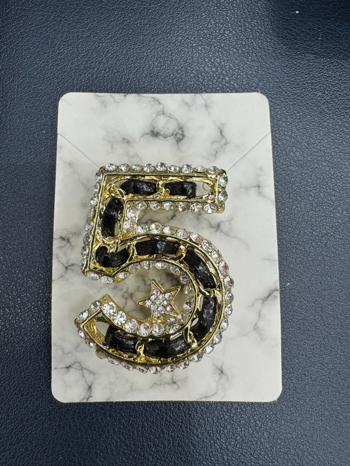 Black and Gold "5"