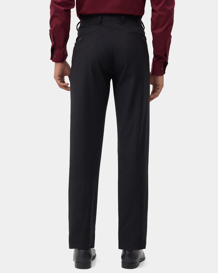 Black Check Trouser - Fossil