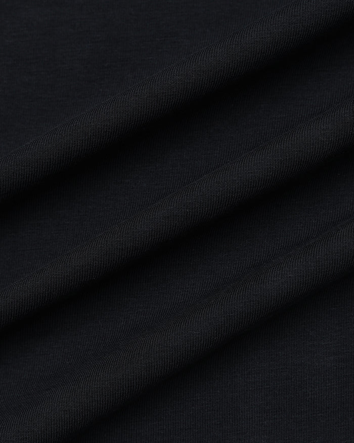 Black Crew Neck Printed T-Shirt - Misa