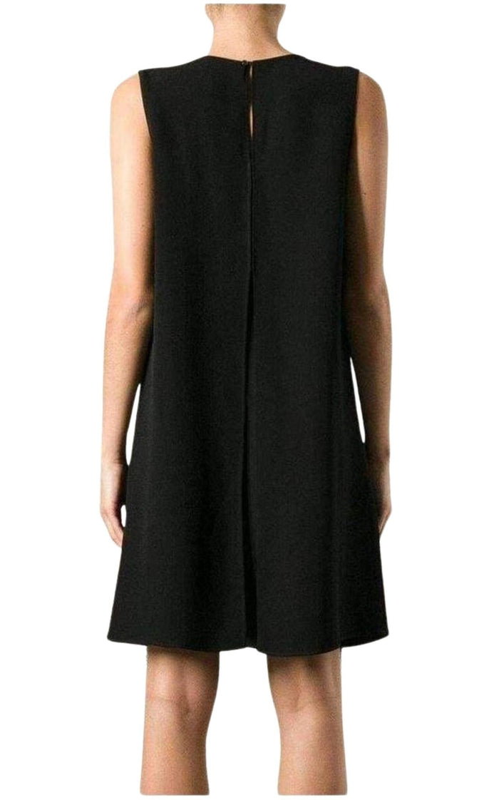 Vanessa Bruno Black Embellished Silk Cocktail Dress - Runway Catalog