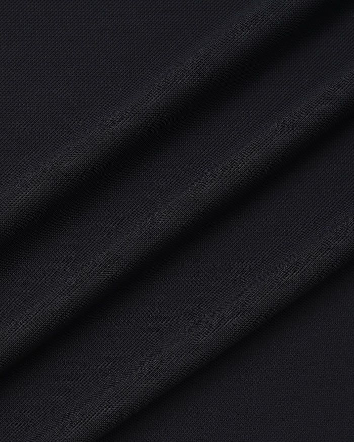 Black Half Sleeve TechPro Solid Shirt - Kanon