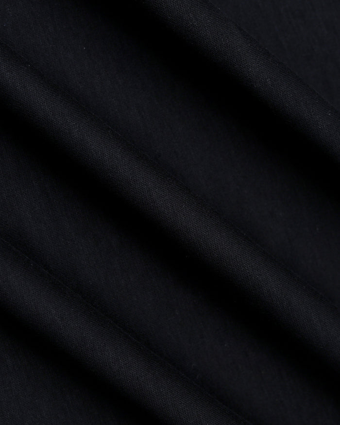 Black Luxe Solid Polo - Toll
