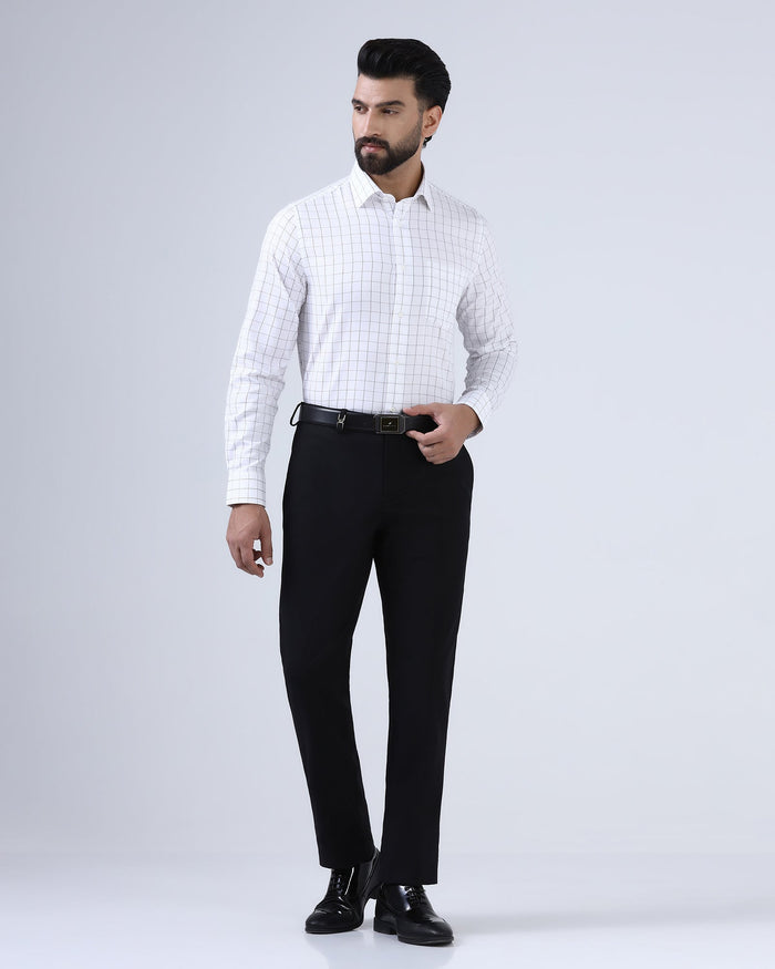 Black Luxe Solid Trouser - Lamborghini