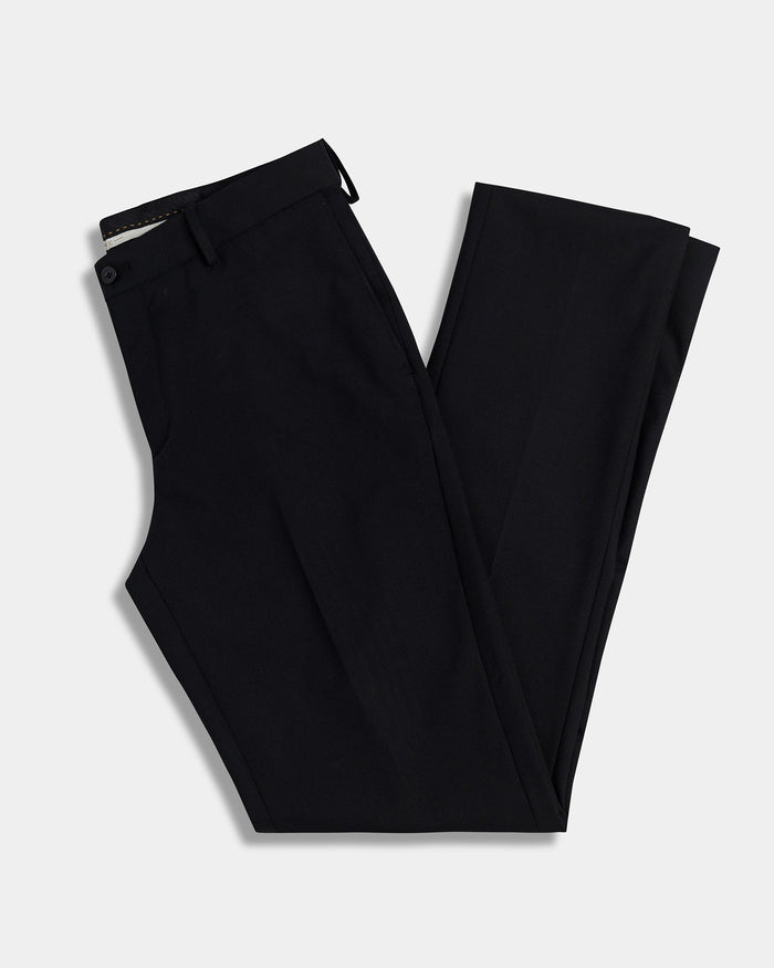 Black Luxe Solid Trouser - Lamborghini