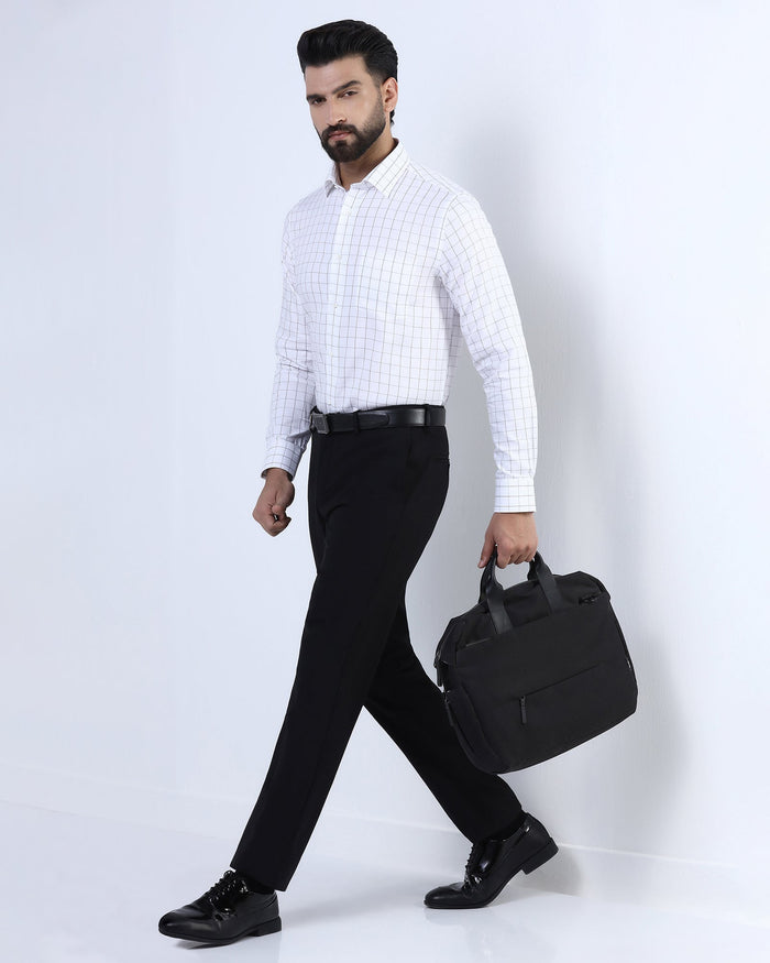 Black Luxe Solid Trouser - Lamborghini