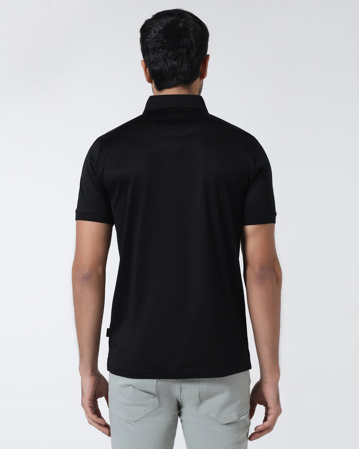 Black Printed Polo - Tokyo