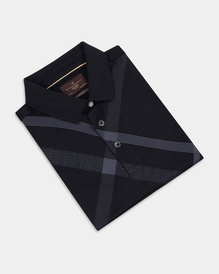 Black Printed Polo - Tokyo