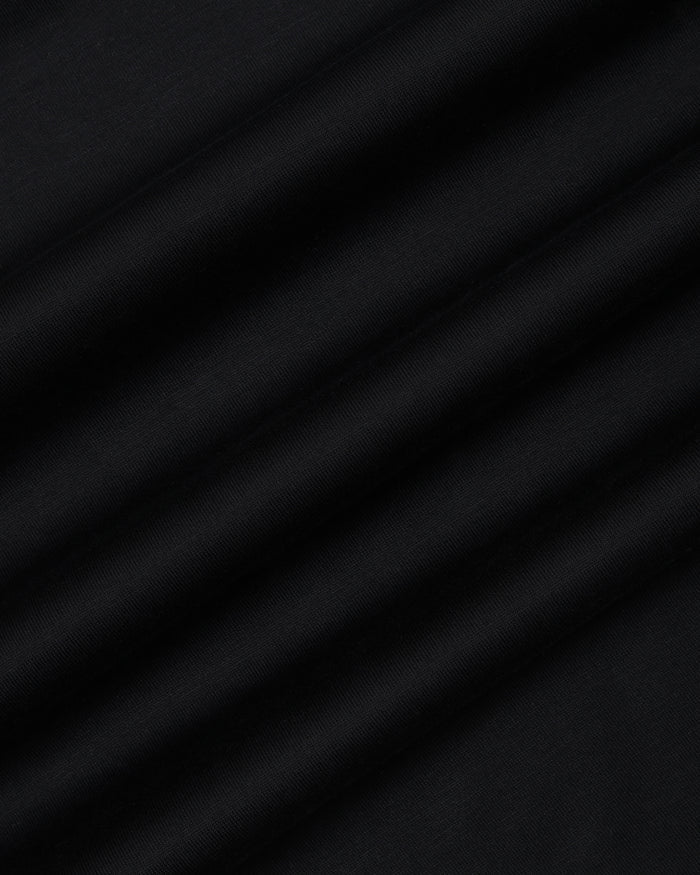 Black Solid Polo - Ram