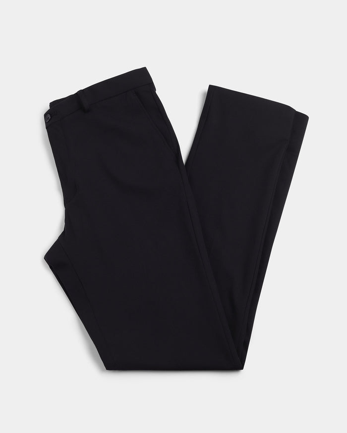 Black Solid Trouser - Oak